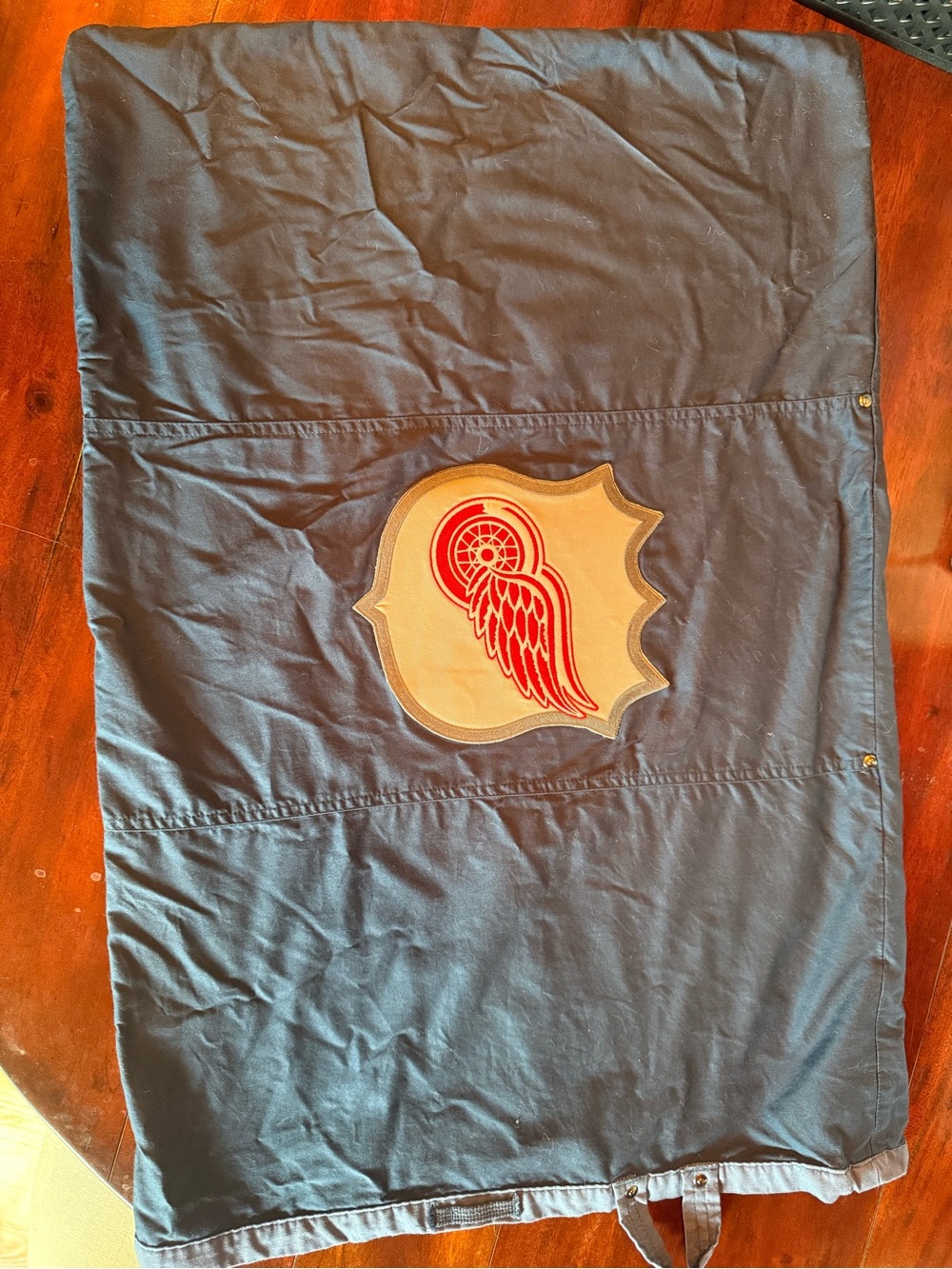 Pottery Barn Teen NHL Red Wings Navy Canvas Pillow Cover Sham